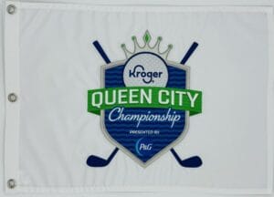 2024 KROGER QUEEN CITY CHAMPIONSHIP EMBROIDERED GOLF PIN FLAG LYDIA KO LPGA K1
