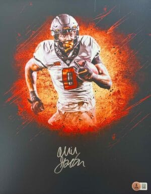 OLLIE GORDON SIGNED OKLAHOMA STATE COWBOYS 11X14 PHOTO AUTOGRAPH BAS J284