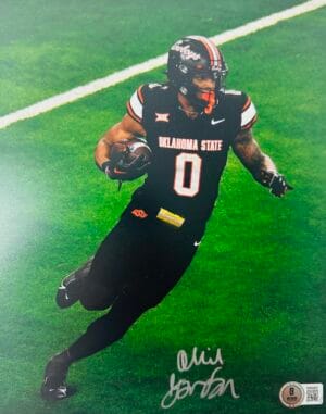 OLLIE GORDON SIGNED OKLAHOMA STATE COWBOYS 8X10 PHOTO AUTOGRAPH BAS J401