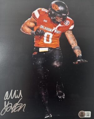 OLLIE GORDON SIGNED OKLAHOMA STATE COWBOYS 8X10 PHOTO AUTOGRAPH BAS J396