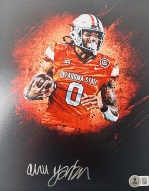 OLLIE GORDON SIGNED OKLAHOMA STATE COWBOYS 8X10 PHOTO AUTOGRAPH BAS J424