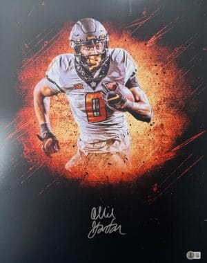 OLLIE GORDON SIGNED OKLAHOMA STATE COWBOYS 16X20 PHOTO AUTOGRAPH BAS J340