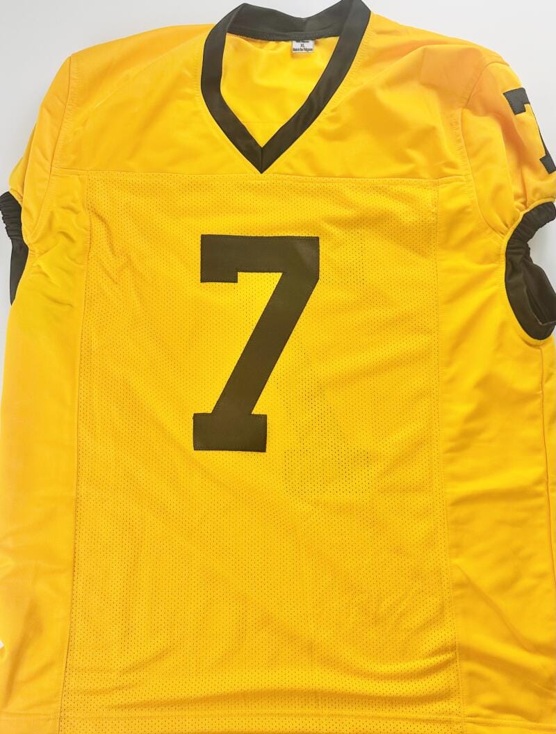 Brad Banks Signed Custom Game Cut Jersey Iowa Hawkeyes Autograph Beckett Bas 909 - Image 3