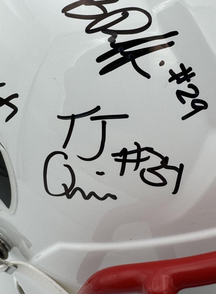 2024 LOUISVILLE CARDINALS SIGNED FS HELMET TYLER SHOUGH JA'COREY BROOKS BAS J984 - Image 4