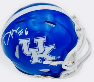 DANE KEY SIGNED KENTUCKY WILDCATS MINI FOOTBALL HELMET CATS AUTOGRAPH BAS K12