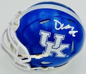 DANE KEY SIGNED KENTUCKY WILDCATS MINI FOOTBALL HELMET CATS AUTOGRAPH BAS J17