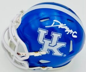 DANE KEY SIGNED KENTUCKY WILDCATS MINI FOOTBALL HELMET CATS AUTOGRAPH BAS J16