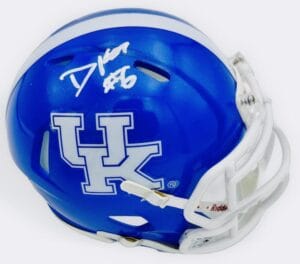 DANE KEY SIGNED KENTUCKY WILDCATS MINI FOOTBALL HELMET CATS AUTOGRAPH BAS K13