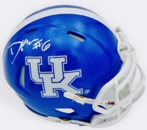 DANE KEY SIGNED KENTUCKY WILDCATS MINI FOOTBALL HELMET CATS AUTOGRAPH BAS K15