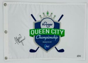 LEXI THOMPSON SIGNED KROGER QUEEN CITY CHAMPIONSHIP GOLF PIN FLAG BECKETT K89
