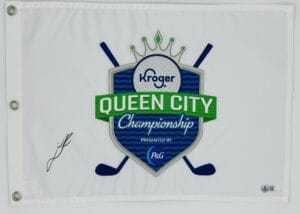 LYDIA KO SIGNED KROGER QUEEN CITY CHAMPIONSHIP GOLF FLAG LPGA AUTOGRAPH BAS K88