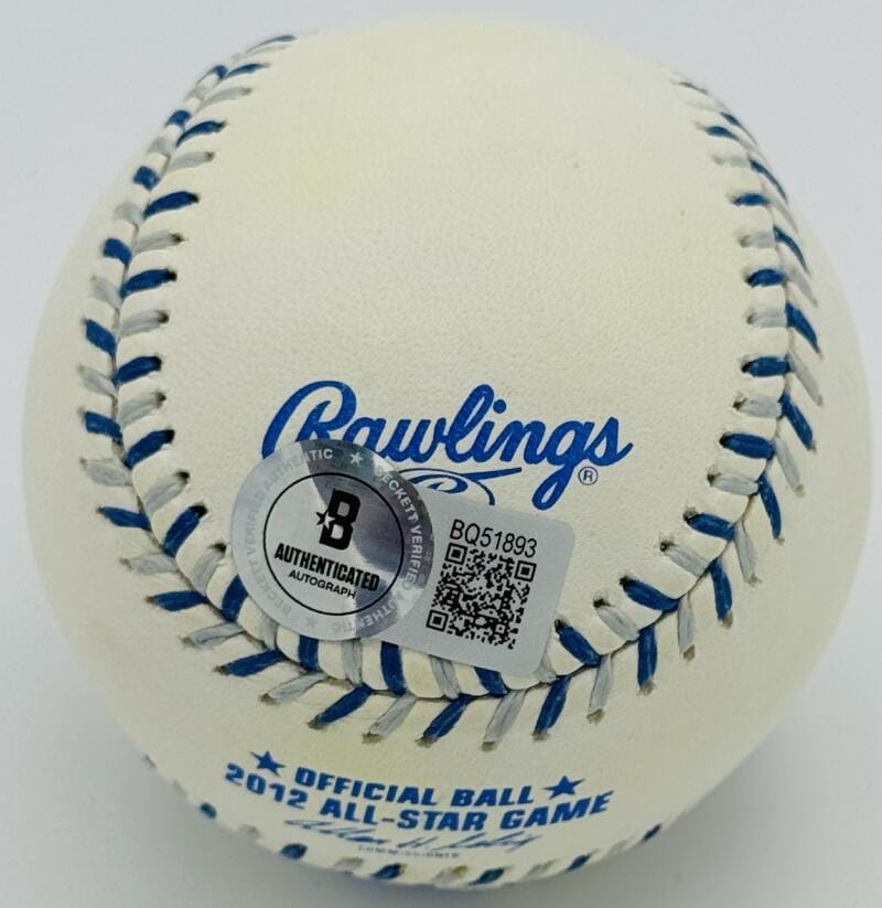 Jonathan Papelbon Signed 2012 All Star Baseball Boston Red Sox Autograph Bas J93 - Image 2
