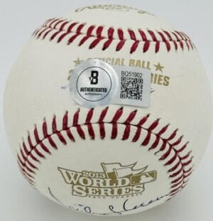 Mike Shannon Signed 2013 World Series Baseball St Louis Cardinals Beckett J02