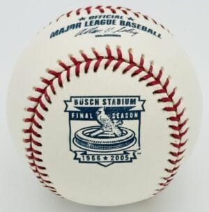 Ozzie Smith Signed Busch Stadium Final Season Baseball St Louis Cardinals Bas J7
