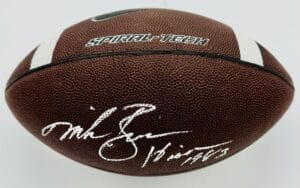 MIKE ROZIER SIGNED SPIRAL TECH FOOTBALL NEBRASKA CORNHUSKERS AUTOGRAPH BAS J38