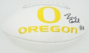 DILLON GABRIEL SIGNED OREGON DUCKS LOGO FOOTBALL AUTOGRAPH OKLAHOMA BAS 123