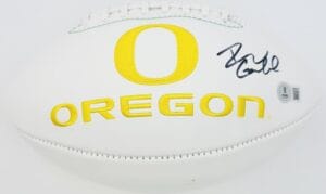 DILLON GABRIEL SIGNED OREGON DUCKS LOGO FOOTBALL AUTOGRAPH OKLAHOMA BAS J119
