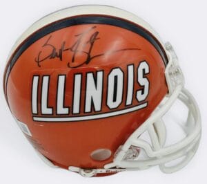 BRET BIELEMA SIGNED ILLINOIS FIGHTING ILLINI MINI HELMET AUTOGRAPH BAS HOLO J6