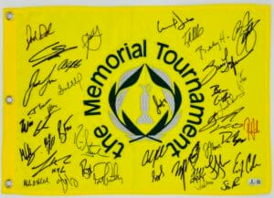 THE MEMORIAL TOURNAMENT GOLF FLAG SPIETH FOWLER CANTLAY VIKTOR HOVLAND BAS K53