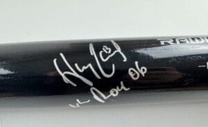 Hanley Ramirez Signed Rawlings Black Big Stick Bat Miami Marlins Red Sox Bas J