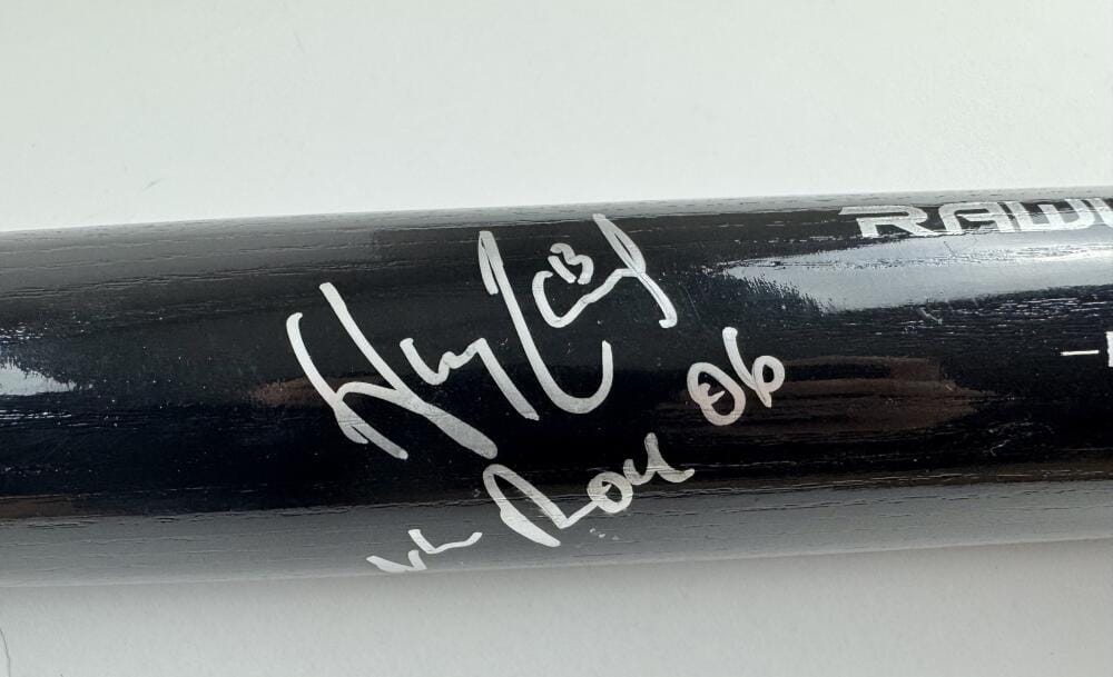 Hanley Ramirez Signed Rawlings Black Big Stick Bat Miami Marlins Red Sox Bas J