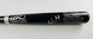 HANLEY RAMIREZ SIGNED BLACK BIG STICK BAT MIAMI MIAMI MARLINS RED SOX BAS J44