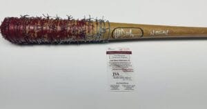 JEFFREY DEAN MORGAN SIGNED REAL LUCILLE BAT THE WALKING DEAD NEGAN JSA J84