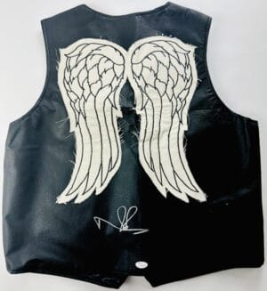NORMAN REEDUS SIGNED LICENSED WINGED VEST THE WALKING DEAD DARYL AUTOGRAPH JSA 3