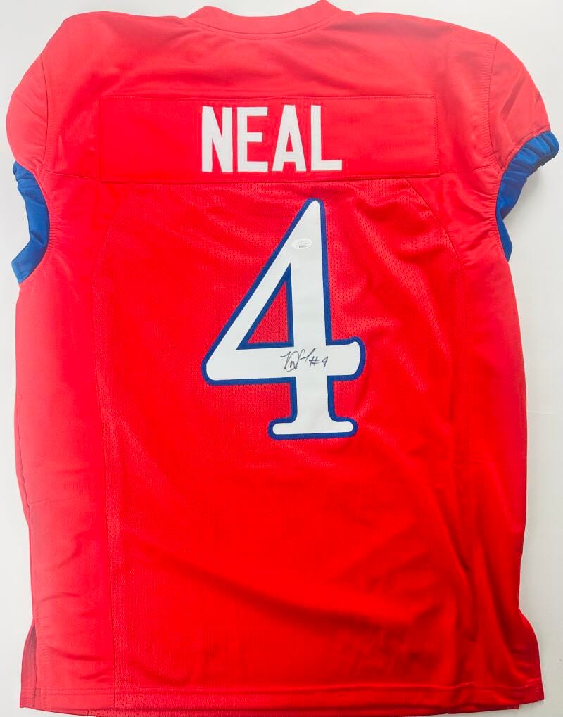 Devin Neal Signed Custom Game Cut Jersey Kansas Jayhawks Autograph Jsa Holo J11