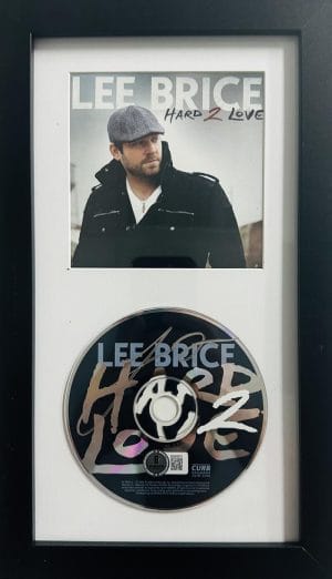 Lee Brice Signed Hard 2 Love Framed Cd Display Autograph Beckett Bas Hologram K7