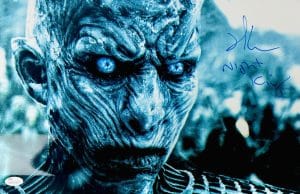 Richard Brake Signed 11X17 Metallic Photo The Night King Game Of Thrones Autograph Jsa 387