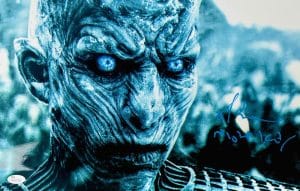 Richard Brake Signed 11X17 Metallic Photo The Night King Game Of Thrones Autograph Jsa 381