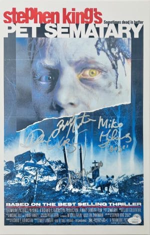 Miko Hughes Denise Crosby Dale Midkiff Brad Greenquist Signed Pet Semetary 11X17 Photo Jsa 372