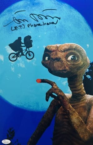 Matthew De Meritt Et Signed Metallic 11X17 Photo E.T. Autograph Jsa Coa 381