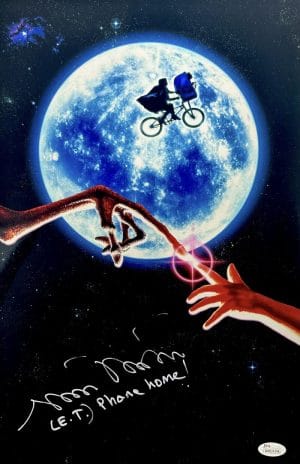 Matthew De Meritt Et Signed Metallic 11X17 Photo E.T. Autograph Jsa Coa 398
