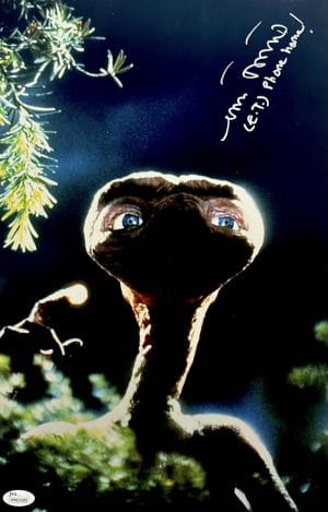 Matthew De Meritt Et Signed Metallic 11X17 Photo E.T. Autograph Jsa Coa 389