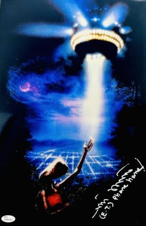 Matthew De Meritt Et Signed Metallic 11X17 Photo E.T. Autograph Jsa Coa 390