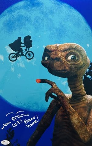 Matthew De Meritt Et Signed Metallic 11X17 Photo E.T. Autograph Jsa Coa 391