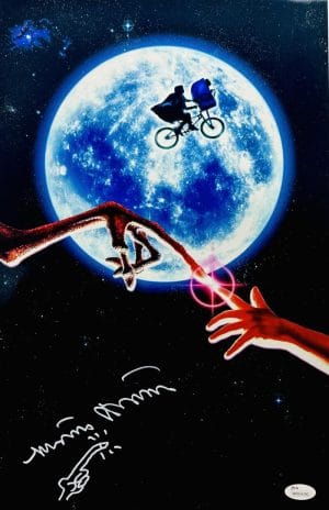 Matthew De Meritt Et Signed Metallic 11X17 Photo E.T. Autograph Jsa Coa 396