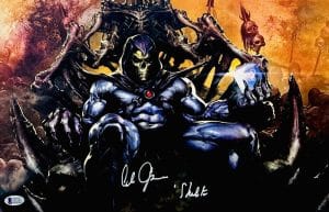 Alan Oppenheimer Skeletor Signed Master Of The Universe Metallic 11X17 Photo Autograph Bas 45