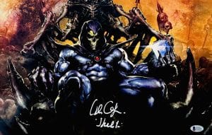 Alan Oppenheimer Skeletor Signed Master Of The Universe Metallic 11X17 Photo Autograph Bas 07