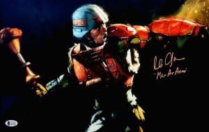 Alan Oppenheimer Signed 11X17 Metallic Photo Man At Arms Master Of The Universe Bas 398