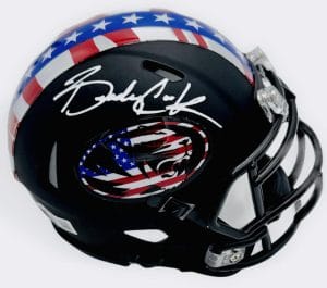 Brady Cook Signed Missouri Tigers Alternate Mini Helmet Mizzou Autograph Bas 080