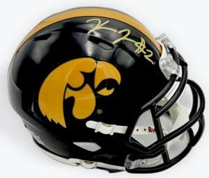 Kaleb Johnson Signed Iowa Hawkeyes Mini Football Helmet Autograph Beckett J11