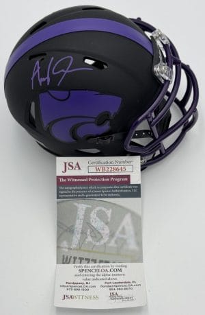 Avery Johnson Signed Kansas State Wildcats Mini Helmet Autograph K State Jsa J45