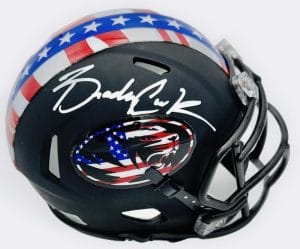 Brady Cook Signed Missouri Tigers Alternate Mini Helmet Mizzou Autograph Bas 074