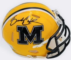 Brady Cook Signed Missouri Tigers Alternate Mini Helmet Mizzou Autograph Bas 017