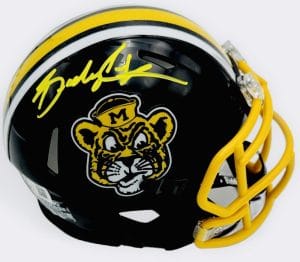 Brady Cook Signed Missouri Tigers Mini Helmet Mizzou Beckett Witness Bas 047