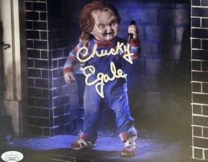 Ed Gale Signed 8X10 Photo Childs Play Chucky Horror Autograph Bas Beckett Coa 17
