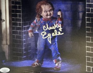 Ed Gale Signed 8X10 Photo Childs Play Chucky Horror Autograph Bas Beckett Coa 16